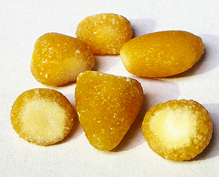 Picture of 6 cystine stones